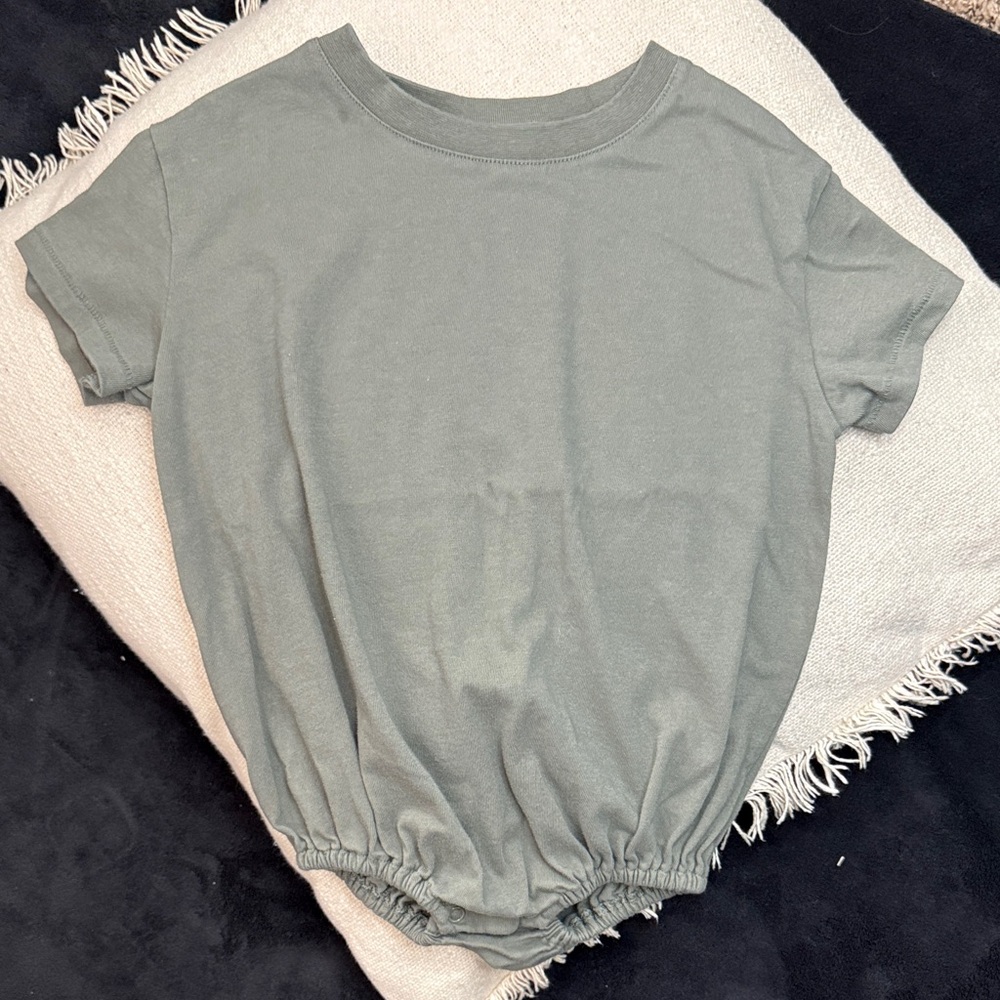 Tones 3T Olive T-shirt bodysuit